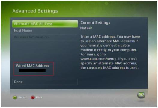 get mac address for ps4